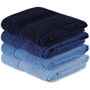 Set prosoape de baie Rainbow Blue, 4 bucati, 50 x 90 cm