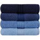 Set prosoape de baie Rainbow Blue, 4 bucati, 50 x 90 cm