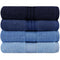 Set prosoape de baie Rainbow Blue, 4 bucati, 50 x 90 cm