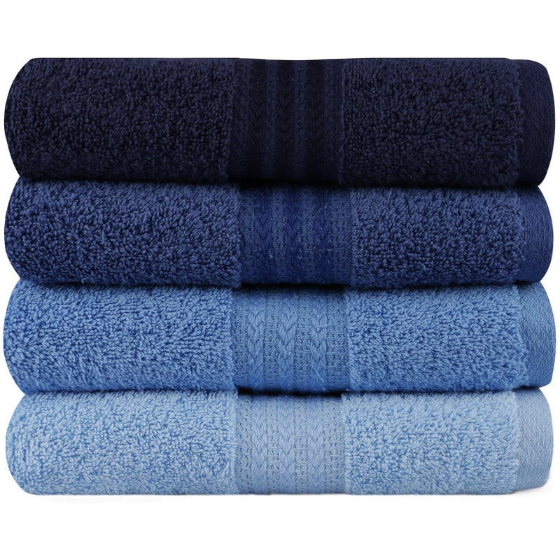 Set prosoape de baie Rainbow Blue, 4 bucati, 50 x 90 cm