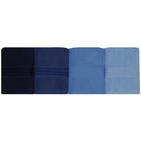Set prosoape de baie Rainbow Blue, 4 bucati, 50 x 90 cm