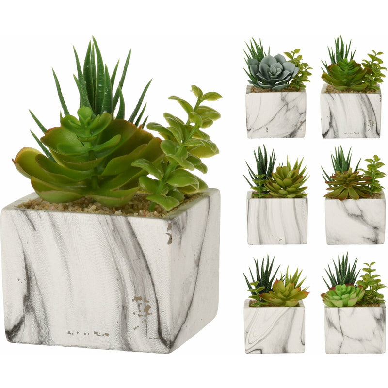 Planta artificiala in ghiveci tip marmura