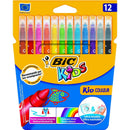 BIC Kids Kid Couleur Farbmarkierungen, ultra waschbar, 12 Farben