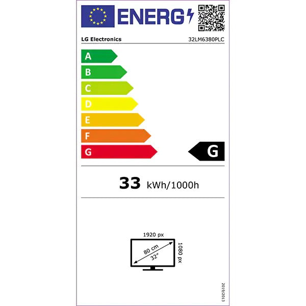 Televizor LED Smart LG 32LM6380PLC, Full HD, 80 cm, Clasa G