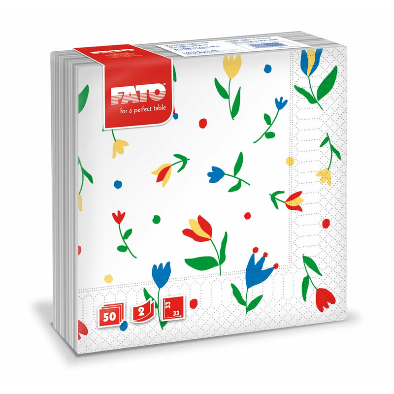 Fato Tulipani Servetele de masa 33x33 cm, 2 straturi, 50 buc./pachet