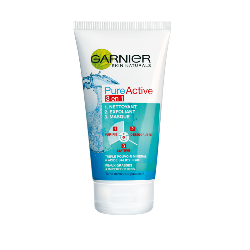 Garnier Gel de curatare Pure Active 3 in 1, 150 ml