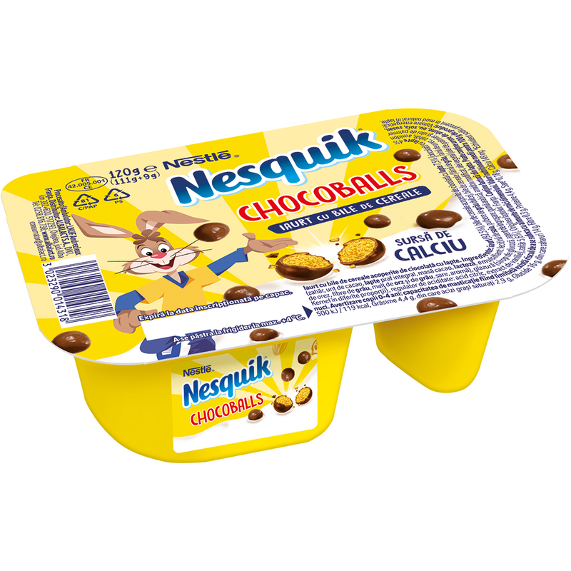 Nesquik mix iaurt cu bile de ciocolata 120g