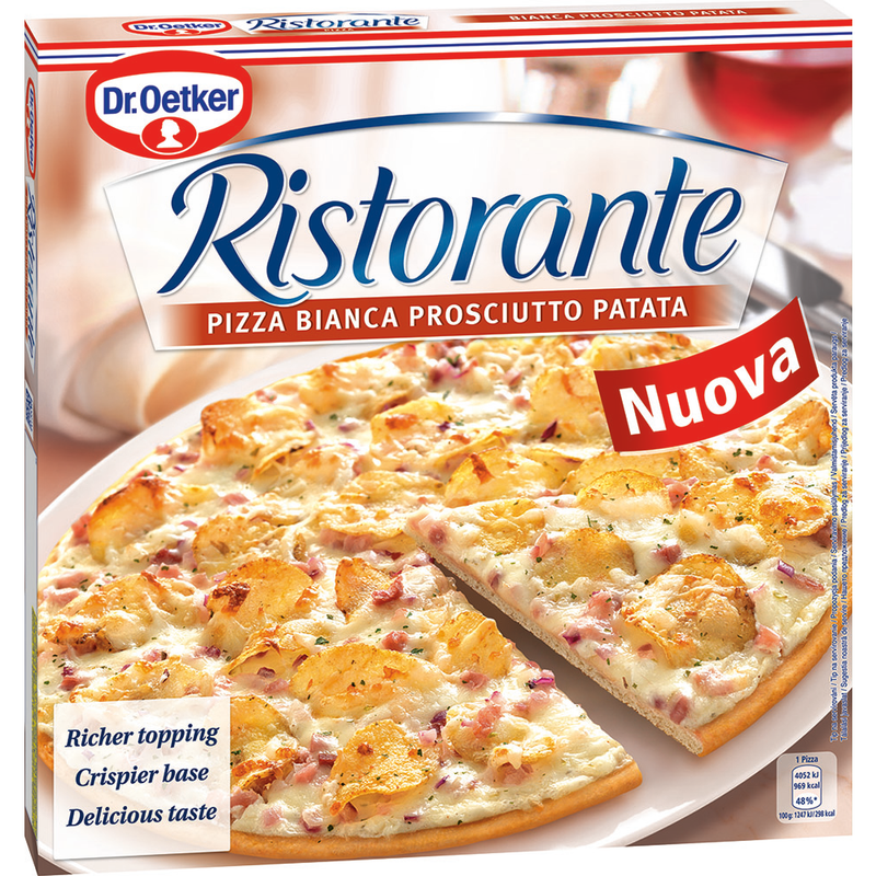 Dr. Oetker Ristorante pizza Bianca Prosciutto Patata 340g