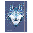 Herlitz Caiet my.book Flex A4 2x40 file, dictando+patratele, motiv Wild Animals Wolf