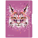 Herlitz Caiet my.book Flex A4 2x40 file, dictando+patratele, motiv Wild Animals Lynx