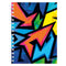 Herlitz Caiet de matematica cu spirala A5, 100 file, motiv Neon Art