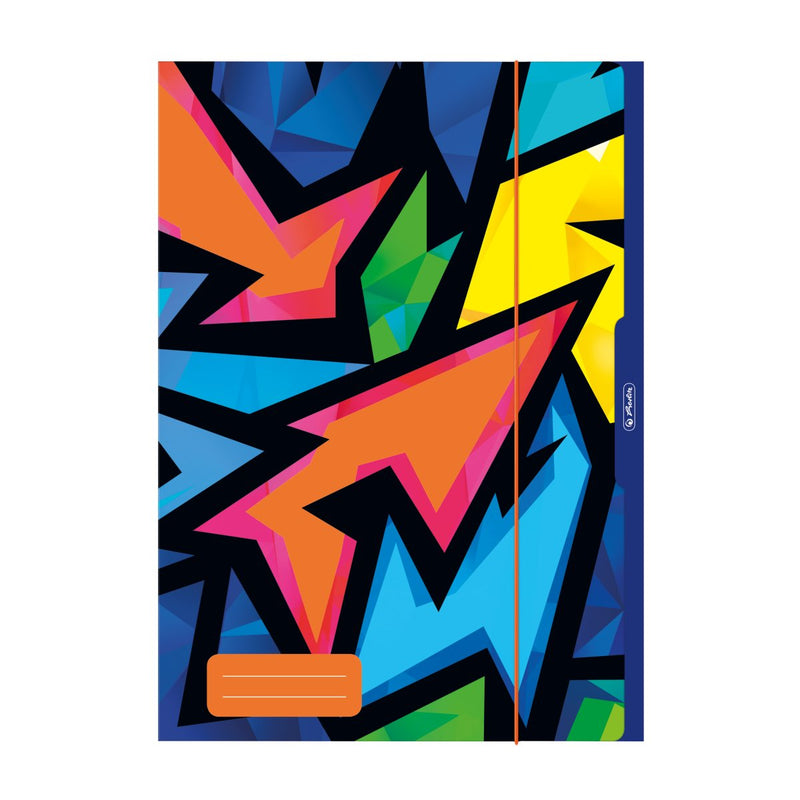 Herlitz Mapa cu elastic A3, motiv Neon Art
