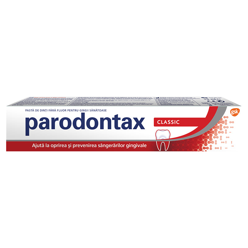 Parodontax Classic, pasta de dinti fara fluor pentru gingii sanatoase - 75 ml