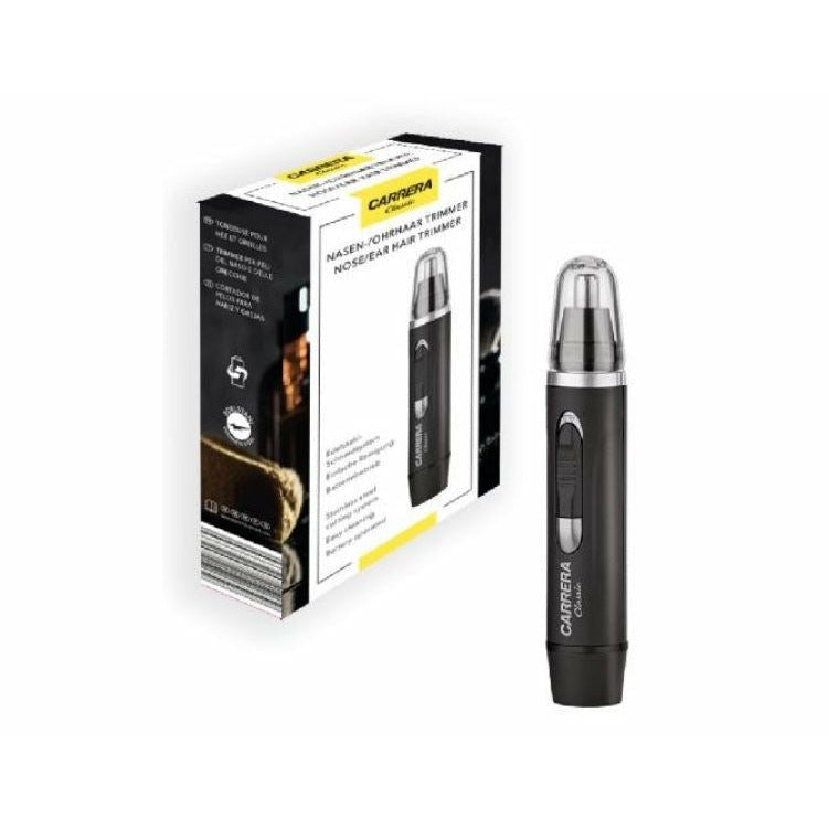 Trimmer Carrera Classic Nose-Ear fara fir, umed/uscat, negru