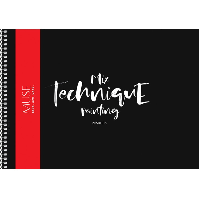 Bloc de desen cu spira A5, 20 file, 240g/mp, coperta neagra