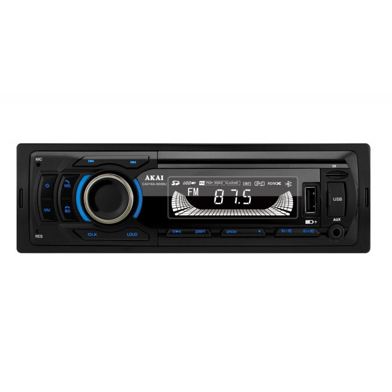 Player auto MP3 multi-media Akai CA016A-9008U, Bluetooth, USB, card SD, aplicatie si intrare auxiliara