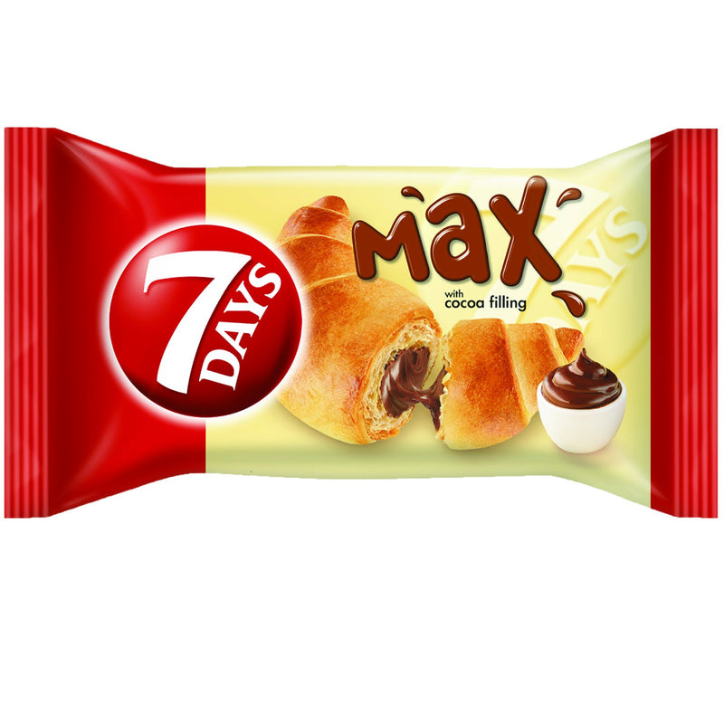 7 days max croissant cu umplutura de cacao 85 gr.