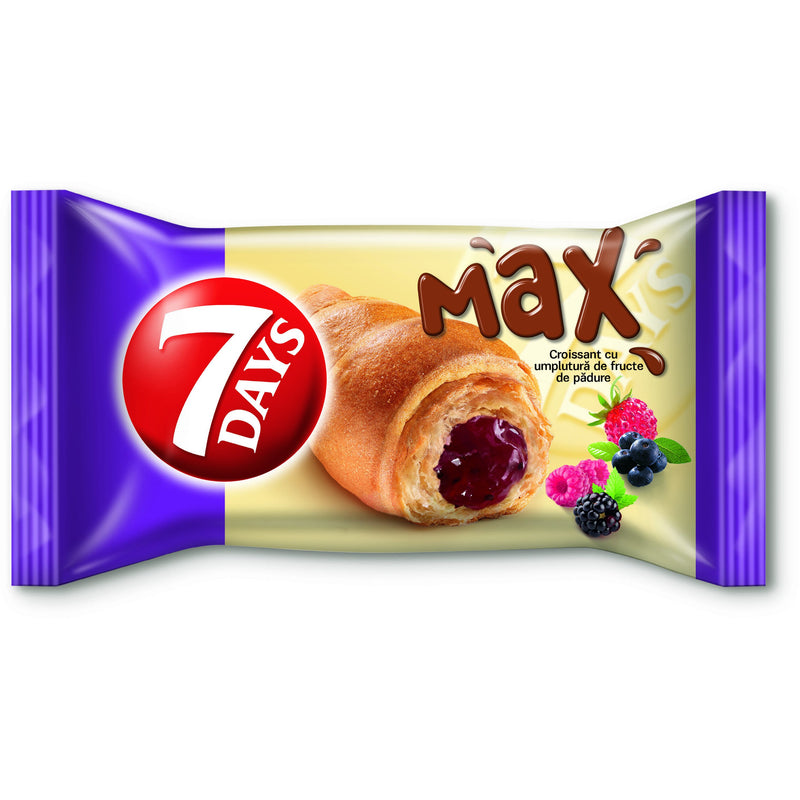 7 Days Max croissant fructe de padure 85 g