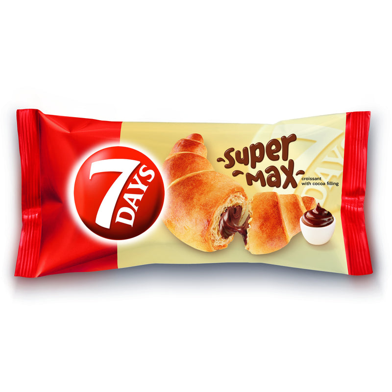 7 Days Super Max croissant cu umplutura de cacao 110 gr