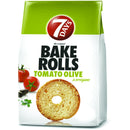 7 Days Bake Rolls crispy bread slices with tomato, olive and oregano spice 80gr