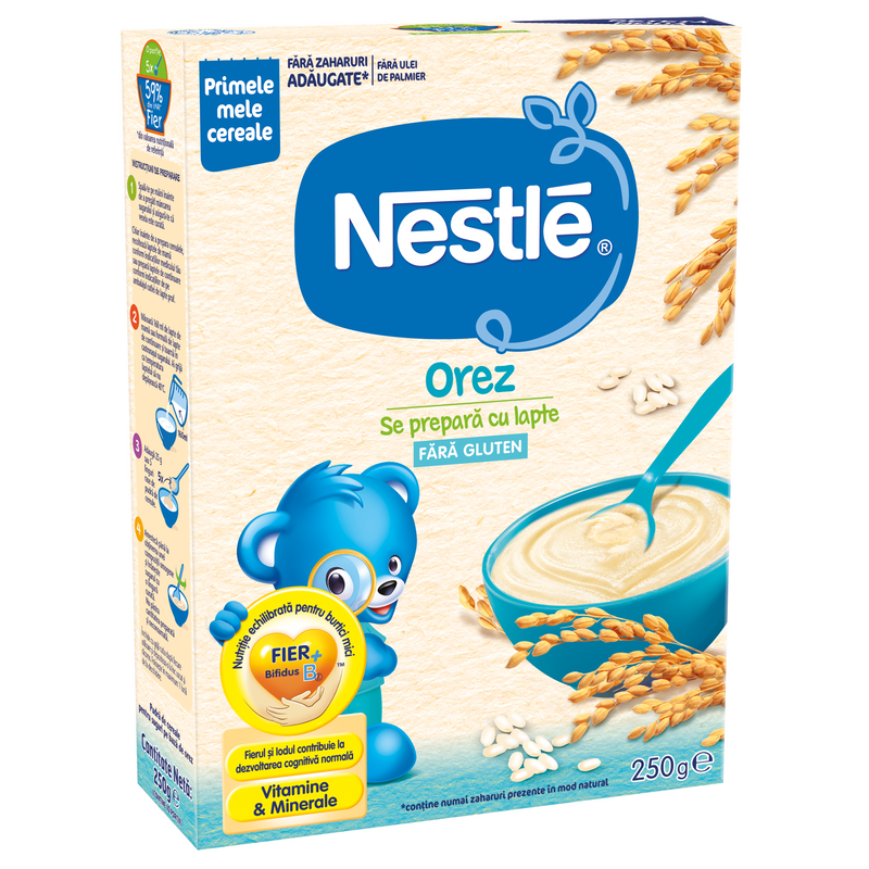 Cereale Nestlé © Orez, 250g, Inceperea diversificarii