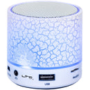 Mini boxa iuminata LED cu Bluetooth/USB/Aux/Mic Freesound-WH