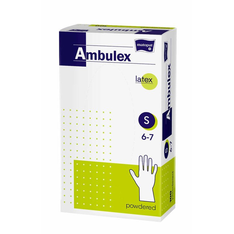 Ambulex Manusi din latex pudrate, marimea S, 100 buc.