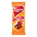 Tavoletta Laura Chocolate con crema di fragole 92g