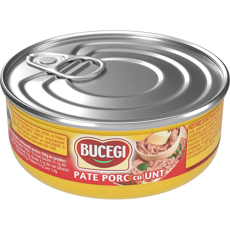 Bucegi Pate porc cu unt 120g