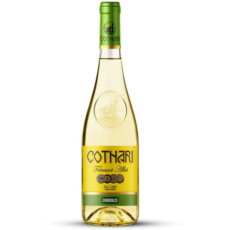 Cotnari Feteasca alba vin alb demidulce 0.75L