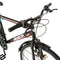Bicicleta City Rich R2635A, 26 inch, 18 viteze, schimbator Sunrun, frane V-brake, negru + rosu
