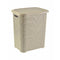 Heinner Cos de rufe din plastic tip rattan 45L, bej