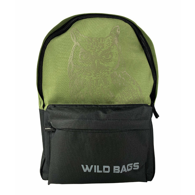 Pigna Ghiozdan Simply Teens cu 1 compartiment cu buzunar, model Bufnita, 42x30x14 cm