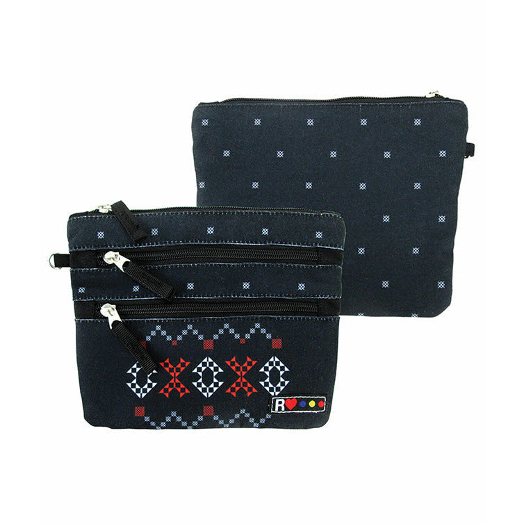 Pigna Penar etui dreptunghiular, model Ethno Canvas, 3 fermoare