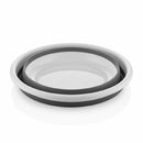Collapsible silicone basin 7.8L, 37x37x14 cm, gray