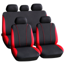 Carguard Set huse auto universale, 9 piese, model V-Style, rosu