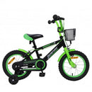 Bicicleta pentru copii Splendor SPL14NV, roti 14 inch, cadru otel, 3-5 ani, negru + verde