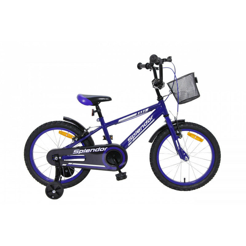 Bicicleta pentru copii Splendor SPL14BL, roti 14 inch, cadru otel, 3-5 ani, albastru