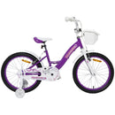 Bicicleta pentru copii Splendor, roti 18 inch, cadru otel, 5-10 ani, mov