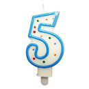 Candela per torta di compleanno, numeri, 0-9