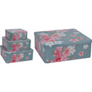 Set cutii metalice pentru depozitare biscuiti, 3 bucati