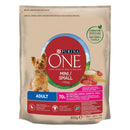 Purina One Mini Adult Hrana uscata cu vita si orez pentru caini adulti de talie mica 800g
