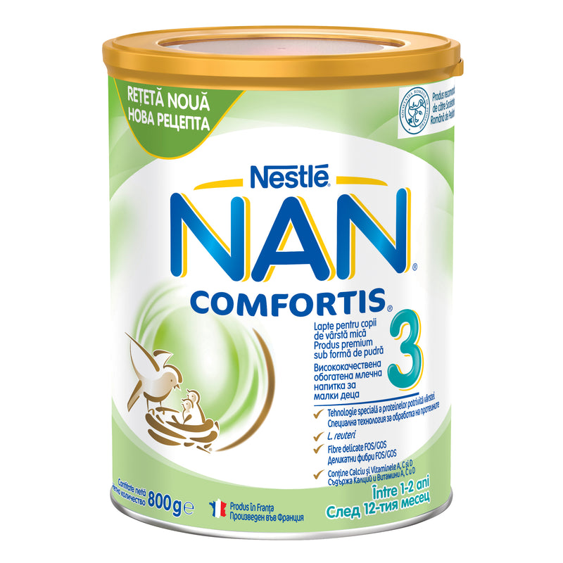 Lapte pentru copii de varsta mica Nestlé © NAN COMFORTIS 3, intre 1-2 ani, 800g