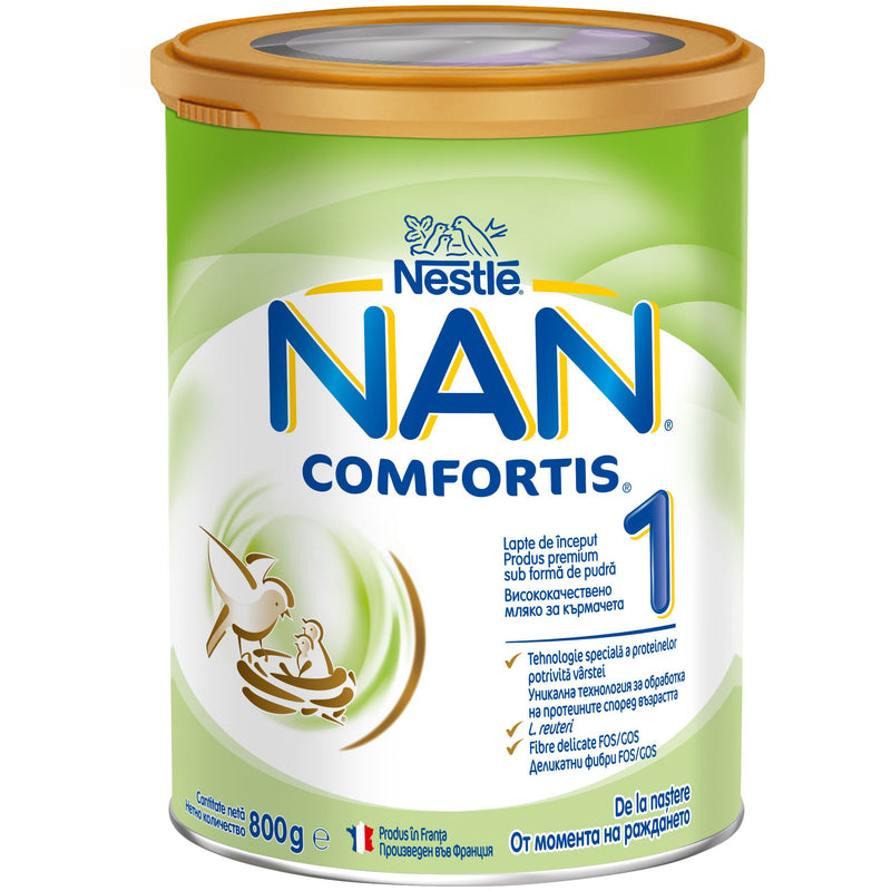 Lapte de inceput pentru sugari Nestlé © NAN COMFORTIS 1, de la nastere, 800g