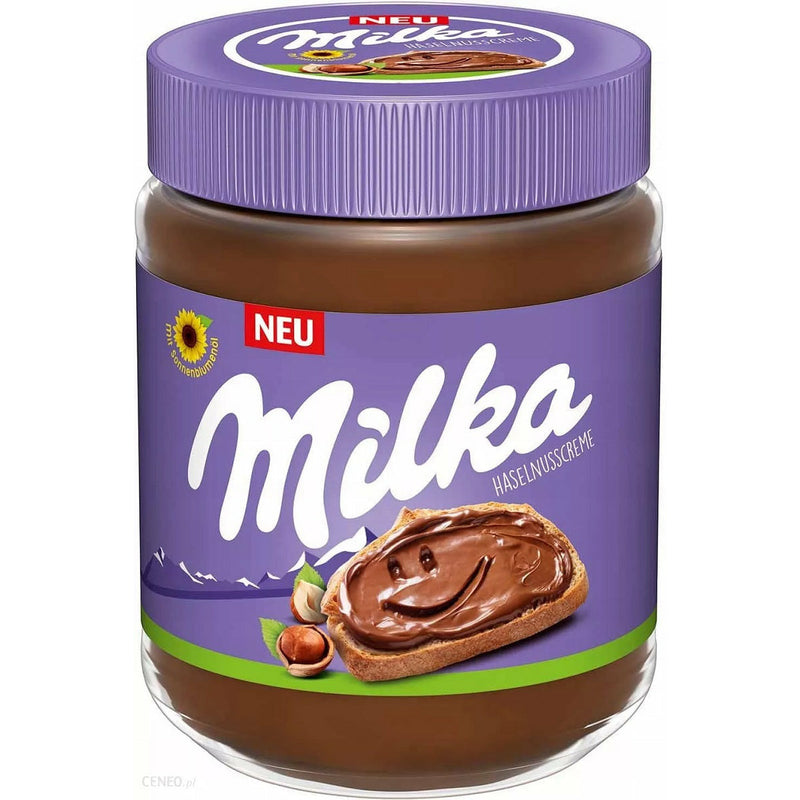 Milka Hazelnut Crema tartinabila de alune de padure cu cacao, 350g