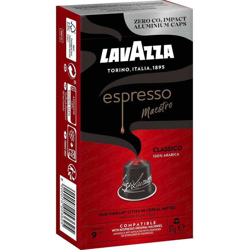 Cafea capsule Lavazza Espresso Maestro Classico 100% arabica, copatibil Nespresso, 10 bucati