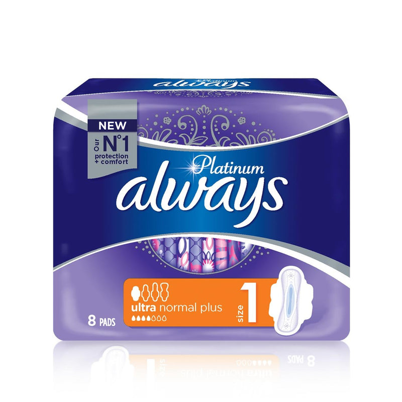 Absorbante Always Platinum normal 8 buc, marimea 1