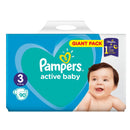 Pampers Active Baby Diapers 3 Giant Pack 90 pcs