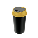 Cos de gunoi cu capac batant Bingo, 25 litri, galben