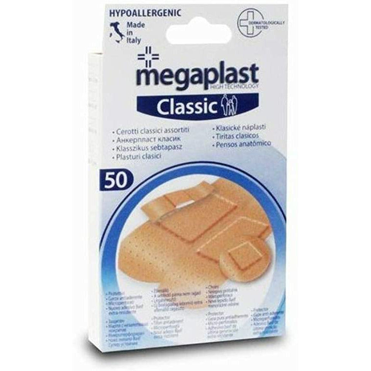 Megaplast Plasturi clasici asortati, 50 bucati